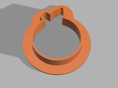 Cookie Cutter - 2" Orange