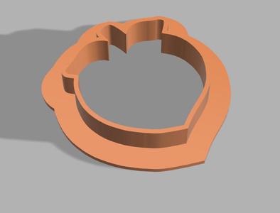 Cookie Cutter - 2" Peach