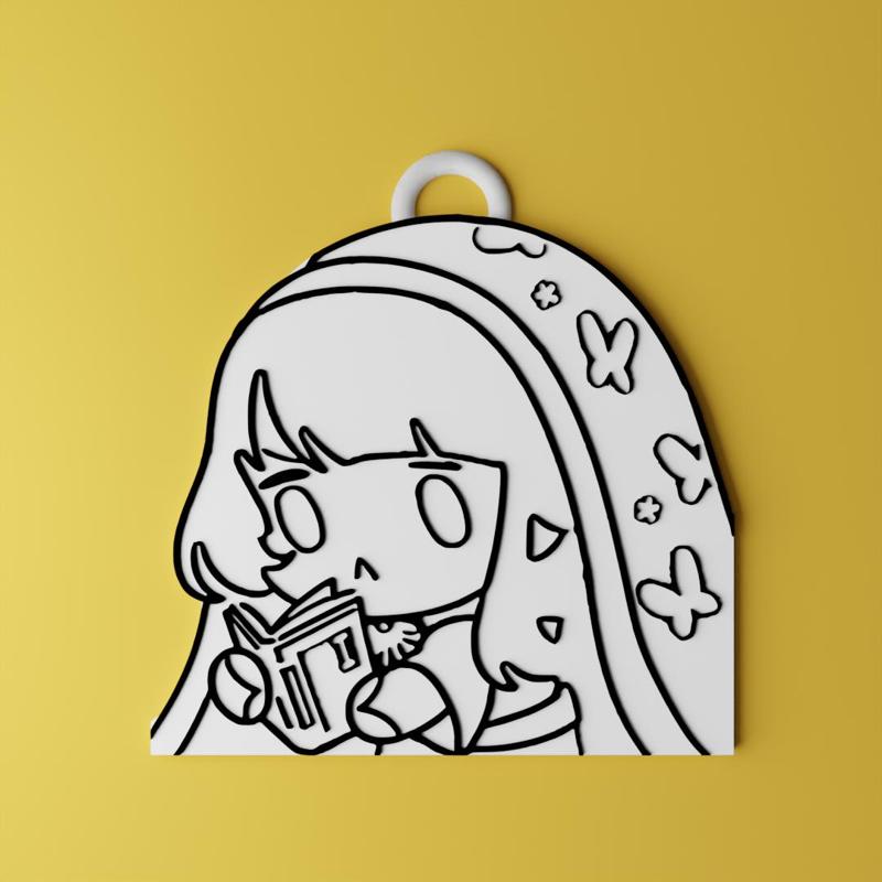 Key ring anime Genshin Impact - Raiden key ring
