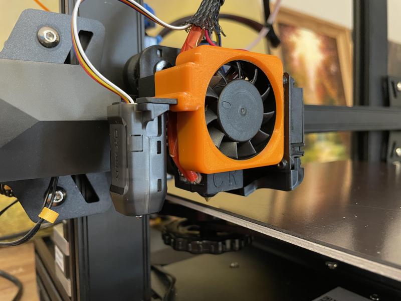 Ender 3 V2 Neo 'naked' fan holder
