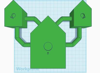 multi-story birdhouse