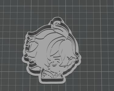 Genshin Impact Mika cookie cutter