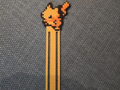 Minimalist Pixel Art Pokémon Pikachu Keychain