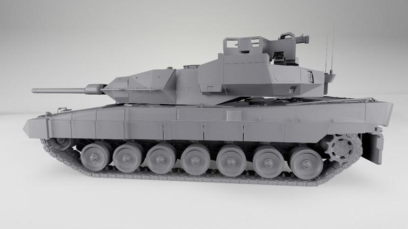 Leopard 2A8 with Active Protection System Eurotrophy