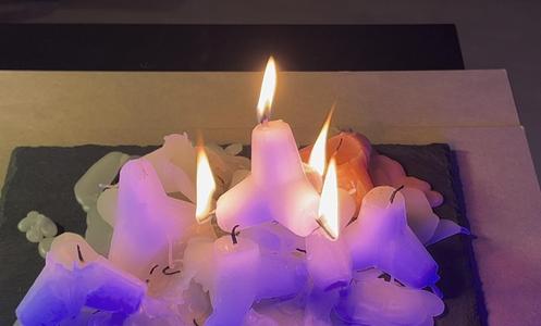 Tetrapod candle mold