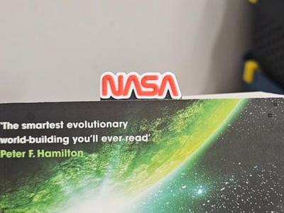 Nasa snake logo bookmark