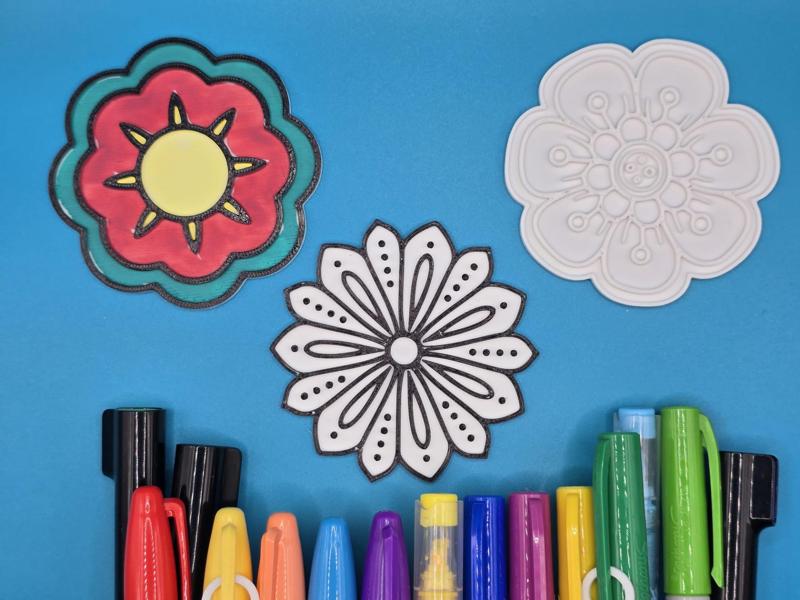 Flower Mandala Coloring DIY Set 11