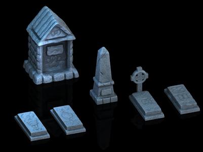 Graveyard Set I - Medieval Town Set