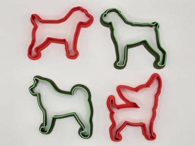 Dog Pack 5 Playdoh Stamp Cutter Cookie