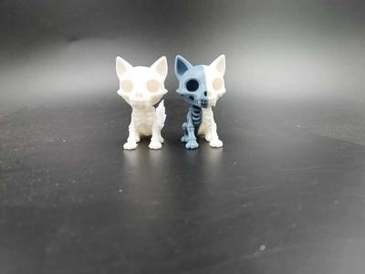 Skeletal Wolf Cute - Kawaii - Toy - Halloween