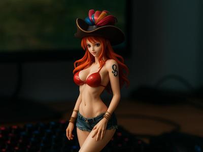 Nami figure from one piece manga 