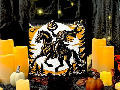 "Ride of the Hollow" - Halloween Headless Horseman Hueforge