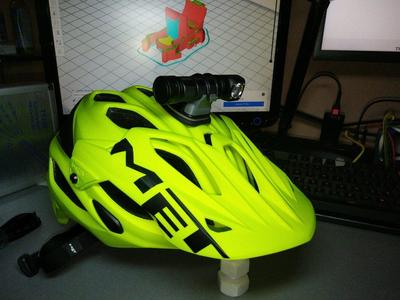 L-shaped Flashlight holder for GoPro mount (parametric model)