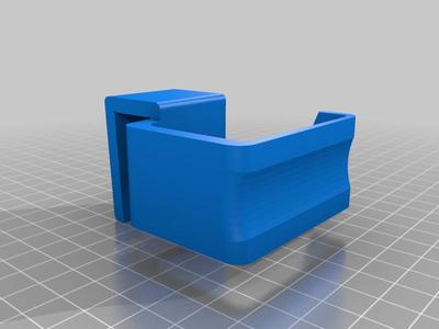 Headphone Hook Rotated 90 degrees for 16 mm desk