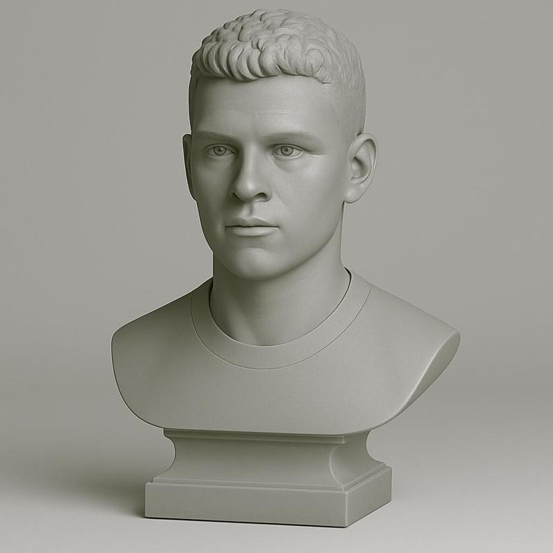 Bust of Joshua Kimmich - Leader of Bayern Munich and German soccer icon