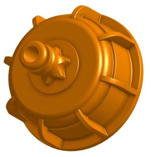 Cap / Spillway  for 1 tone water tank with Gardena adapter