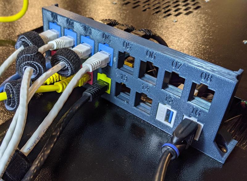 8/16 port Keystone patch panel