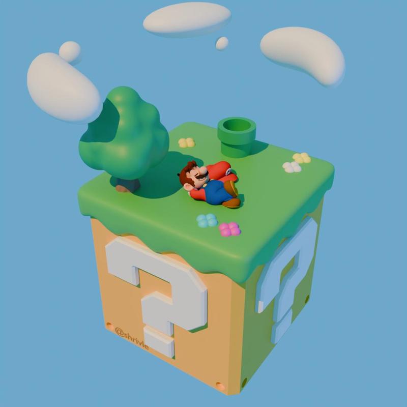 super mario relaxing