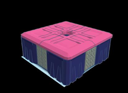 Telecom Objective Room - 8x8 w/ print in place doors