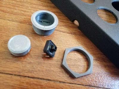 Small Arcade Tactile Button Cap and Case