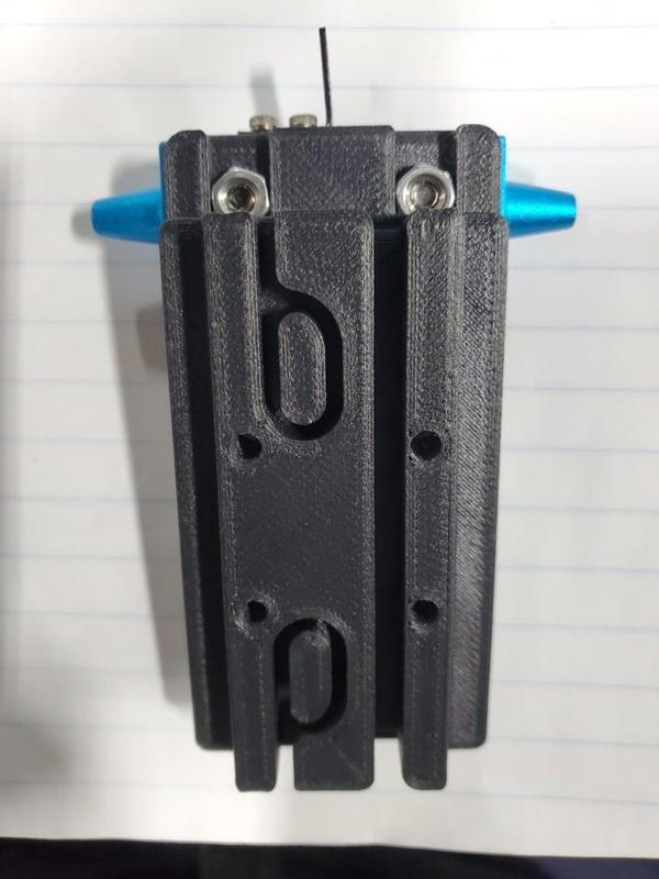 Anycubic Predator carriage with adapter plate one assembly and motor spacer to complete upgrade after installing linear rails.