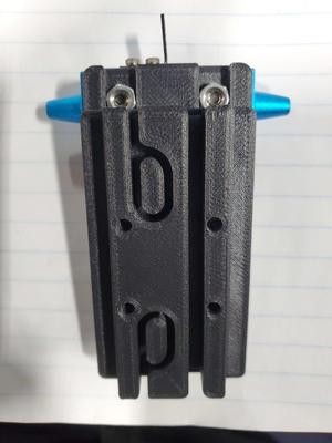 Anycubic Predator carriage with adapter plate one assembly and motor spacer to complete upgrade after installing linear rails.