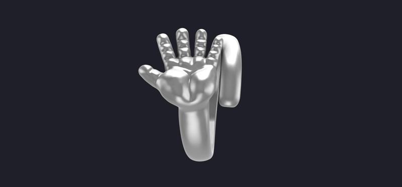 Baby hand ring  3D MODEL