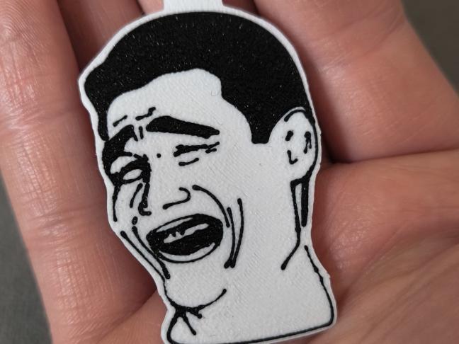 LOL face keychain 