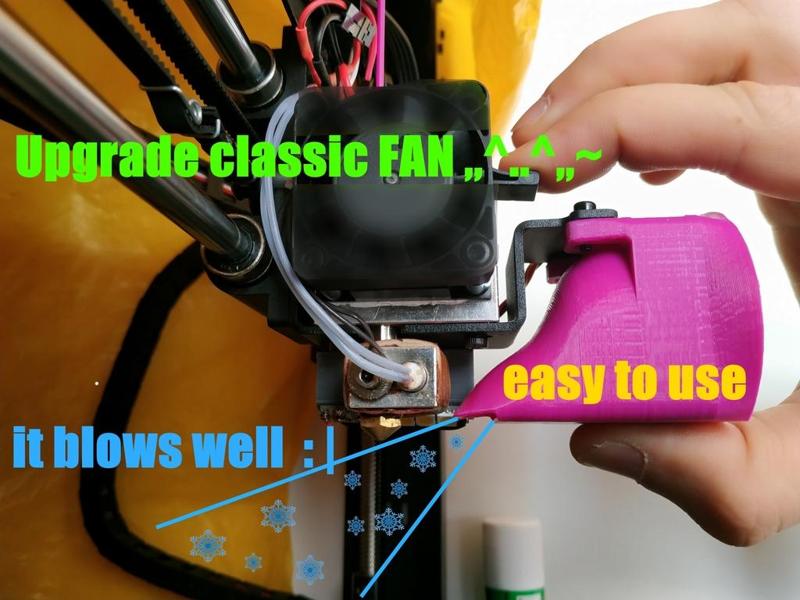 UPGRADE COOLing duct for a Wanhao i3