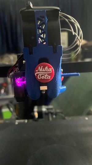 Nuka Cola spinner for Creality sprite extruder + Taurus cooling Duct mod