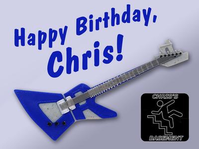 Chris Riley Birthday Benchy Guitar