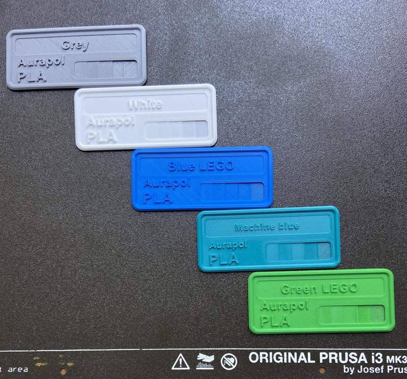 Filament samples - Aurapol