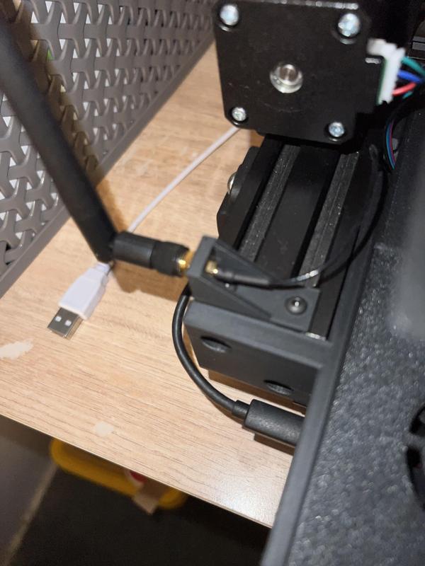 SMA WiFi Antenna mount to extrusion using T-nuts