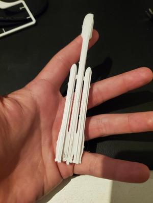 Spacex Falcon Heavy Kit Card (1:500)