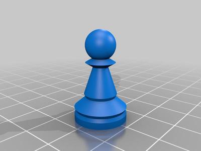 Chess pawn customizable