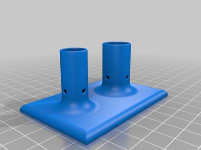 Support pour tester les piles AA & AAA avec un multimètre - Stand for testing batteries (L)R6 & (L)R03 with a multimeter