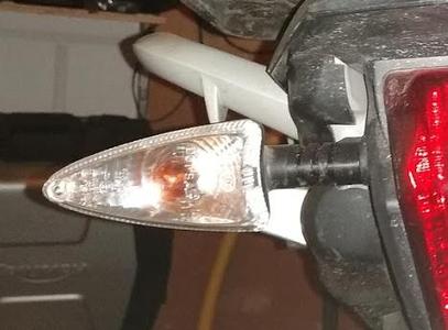 Triumph Tiger 800 indicator light holder