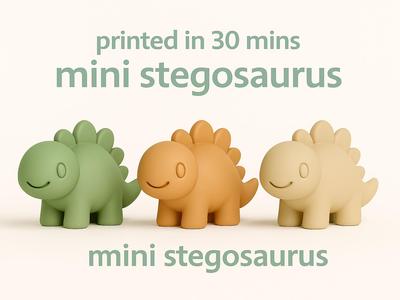 Mini Stegosaurus – Cute Dinosaur Figurine