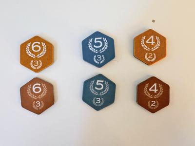 Arcs board game ambition score tokens