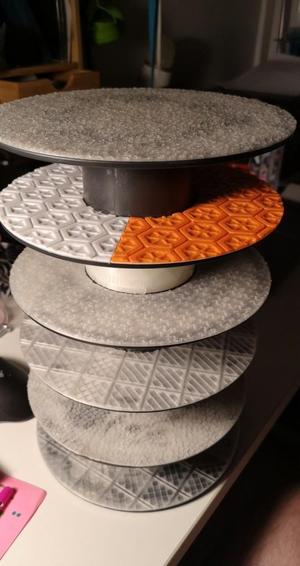Additional patterns and rotating spacers for Miniature Desiplay from empty spools