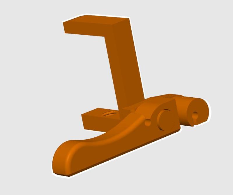 Paper towel Holder - Print in place / Quick release and load with clamp