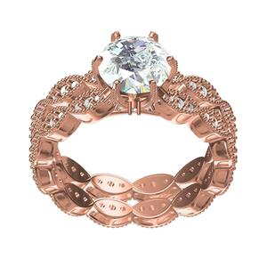 Antique Vintage Engagement Ring with Band
