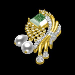Antique Art Deco Pearl Drop Pendant