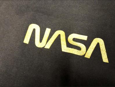 NASA Worm Logo Stencil