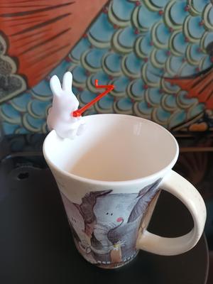 Fishing tea bunny