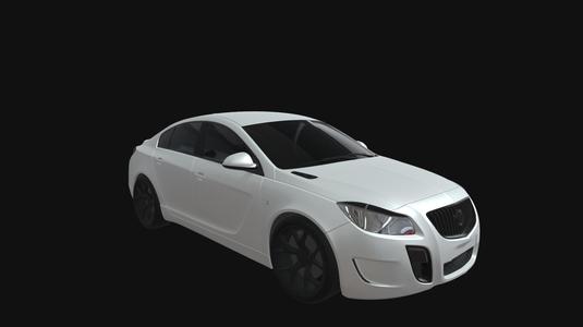 buick regal car 3d model