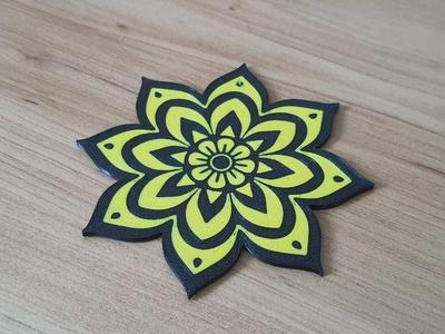 Flower Art Coaster Set Mug