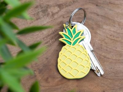 Pineapple Keychain