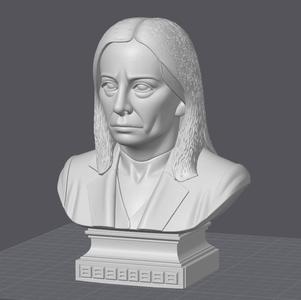 Bust of Giorgia Meloni - 3D model of contemporary Italian political figure