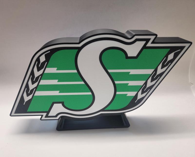 CFL Saskatchewan Roughriders USB LED Lightbox 